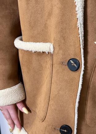 Дублянка жіноча zara коричнева 6