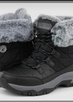 Женские термо ботинки от skechers оригинал. размер 40. по стельке 26см.