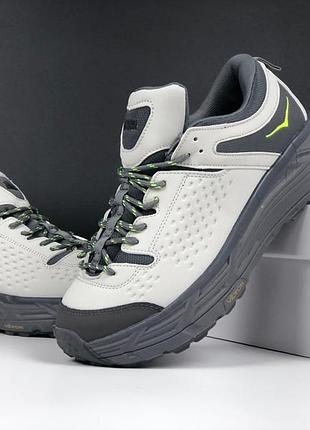 Мужские кроссовки hoka mafate speed 2 серые ( термо )