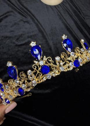 Корона діадема синя синім синяя 2