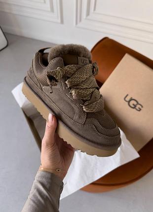Уггі жіночі ugg lowmel sneaker brown коричневі 4