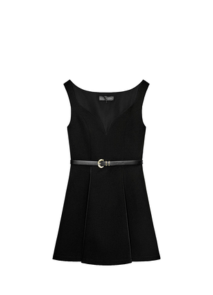 Короткое платье с ремнем zara