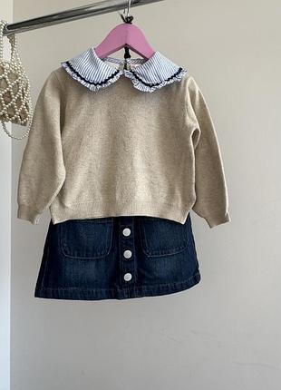 Кофтинка з комірцем zara 2