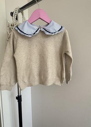 Кофтинка з комірцем zara 5