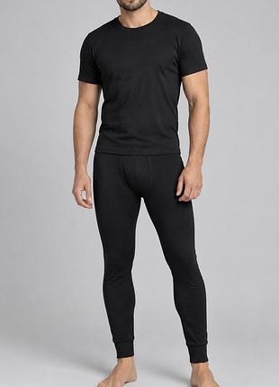 Черные мужские подштанники термобелье кальсоны uniqlo heattech  чорні чоловічі кальслни xl-xxl
