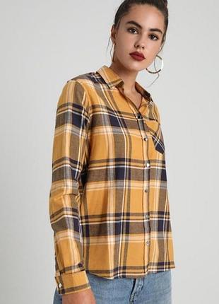 Рубашка в клетку new look s-m