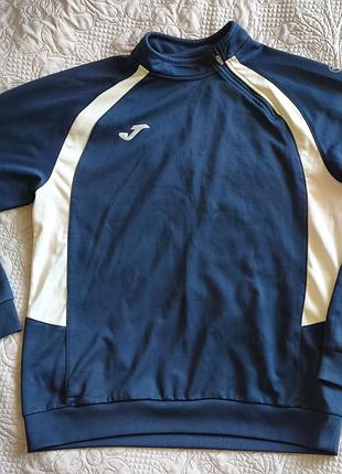 Спортивна кофта joma l чоловіча синя з білими вставками