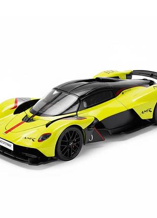 Автомодель - aston martin valkyrie (желтый, 1:18)