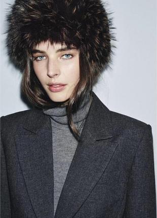 Шапка жіноча zara хутряна  s
