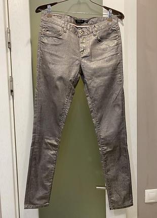 Джинсы принт змея, чешуя, оригинал massimo dutti