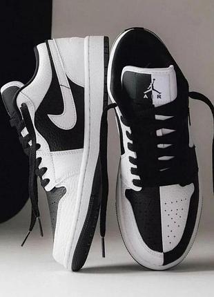 Кроссовки nike air jordan low 1 se homage split black/white size 40 original