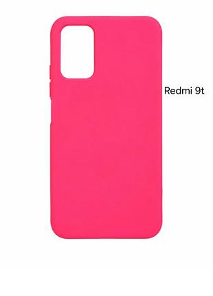 Чохол redmi 9t силіконовий рожевий