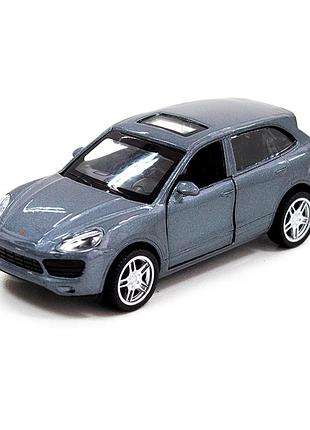 Автомодель - porsche cayenne s (серебристый серый)