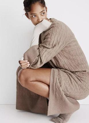 Вільна сукня-светр максі h&m у коси / оверсайз трикотажна сукня