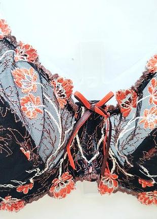 Элегантный кружевной бюстгальтер anfen с роскошной вышивкой (новый, 75c)