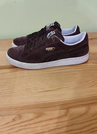 Кроссовки puma suede classic brown