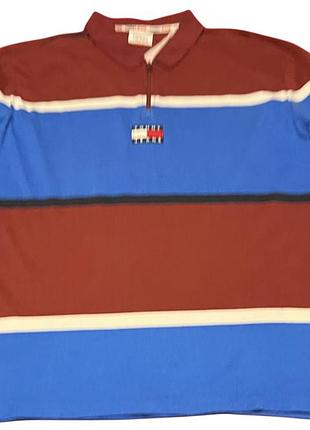 Tommy hilfiger поло футболка оригінал щільна бавовна 2xl в ідеалі