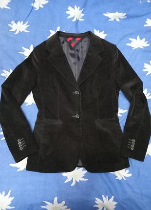 Женский вельветовый приталенный пиджак, touch hilfiger, оригинал р. s-m
