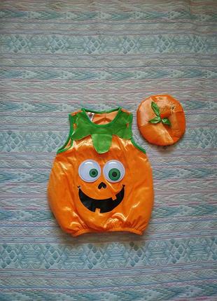 Карнавальний костюм гарбуз тиквочка на хеллоуін halloween 2-3 роки