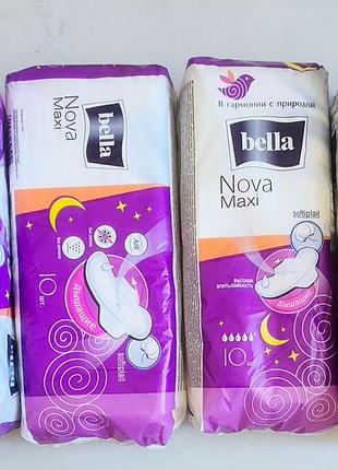 Гигиенические прокладки bella nova maxi softplait (15 упаковок)