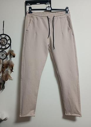 Женские спортивные штаны бежевые hnf l/xl/xxl размер