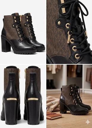 Шкіряні черевики michael kors rhylee heeled boots (оригінал) – розмір 39 (9m)