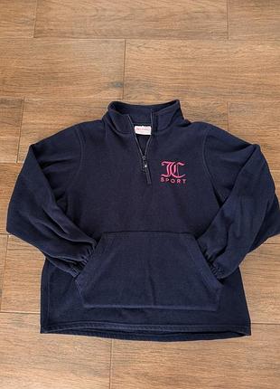 Флісова кофта juicy couture sport, розмір s, темно-синя
