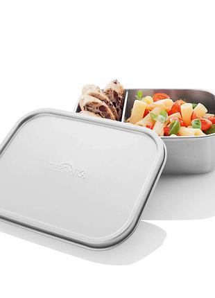 Контейнер для еды tatonka lunch box ii 1000 lock silver