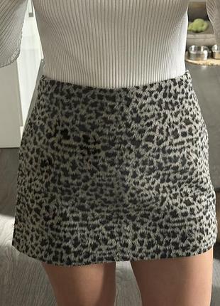 Тепла міні спідниця zara