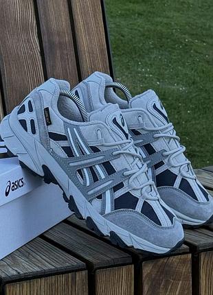 Термо кроссовки чоловічі asics gel sonoma світло сірі gore-tex