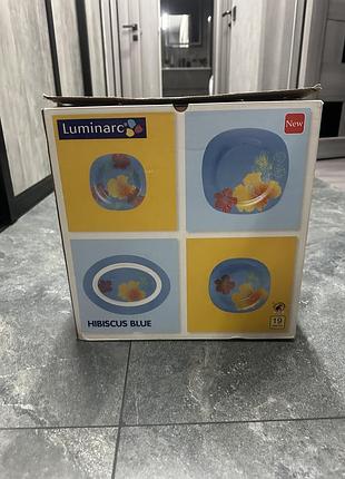 Новий сервіз luminarc hibiscus blue