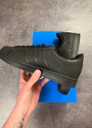 Кроссовки adidas superstar classic all black 6
