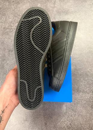 Кроссовки adidas superstar classic all black 8