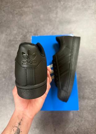 Кроссовки adidas superstar classic all black 7