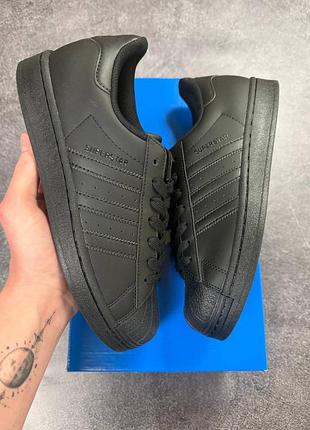Кроссовки adidas superstar classic all black 2