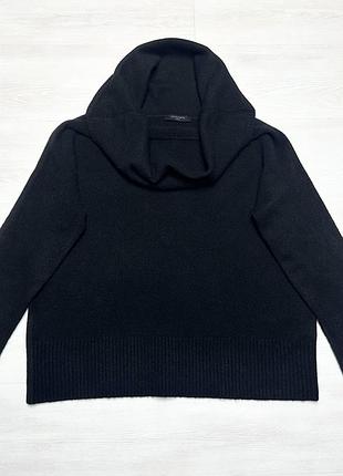 Allsaints wool шикарний брендовий вовняний жіночий чорний светр оверсайз оригінал