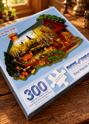 Великий пазл bits and pieces хіжина в дикій природі 300 елементів 69х51см