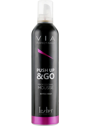 Мусс для объема via push up&go le cher, 400 мл