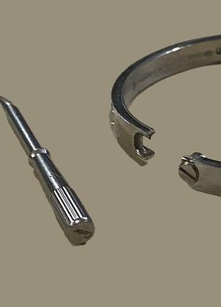 Браслет для жінок cartier love з викруткою, сріблястий
