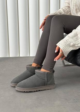 Ugg ultra mini grey suede