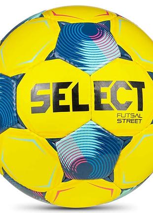 Мяч футзальный select futsal street v26 желтый, синий no4