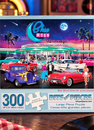 Пазл bits & pieces - blue moon drive - 300 деталей+подарунок