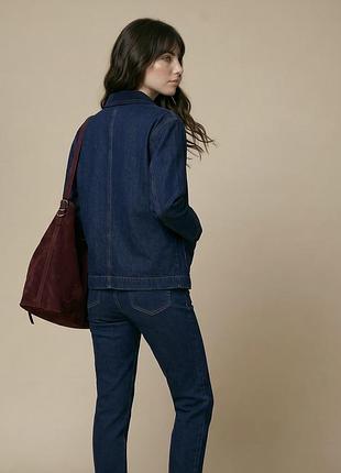 Джинсова boxy куртка, стиль barn jacket sinsay 5