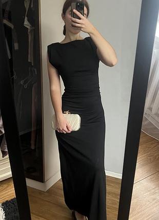 🖤 чорна вечірня сукня максі reserved, нова з біркою (розмір s)