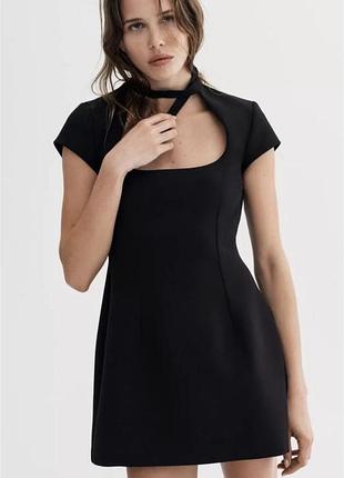 Жіноча міні сукня zara чорна розмір l