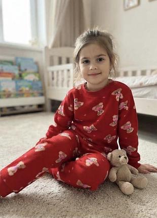 Флісова піжама для дівчинки
