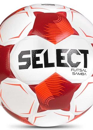 Мяч футзальный select futsal samba v26 белый, красный 4