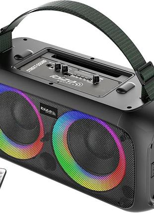 Портативна акустична колонка ibiza sound street-sound 100w bluetooth / led / пульт