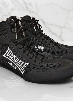 Боксерки модели lonsdale contender boxing boots, черные, размер 47