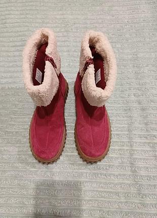 Зимові замшеві чобітки clarks cove snug, розмір 32.5